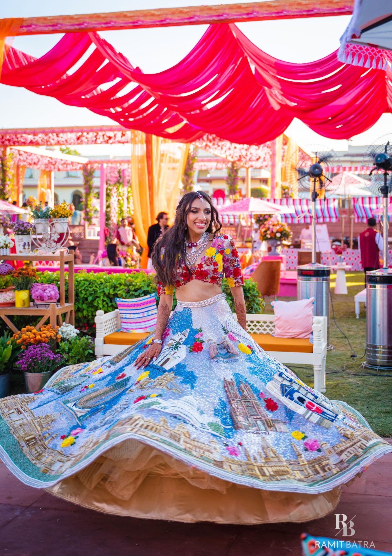 A Grand Ludhiana Wedding With A Bride In A Beautiful Hand Painted Lehenga  By Her Mother! - Wedding Day - Wish N Wed