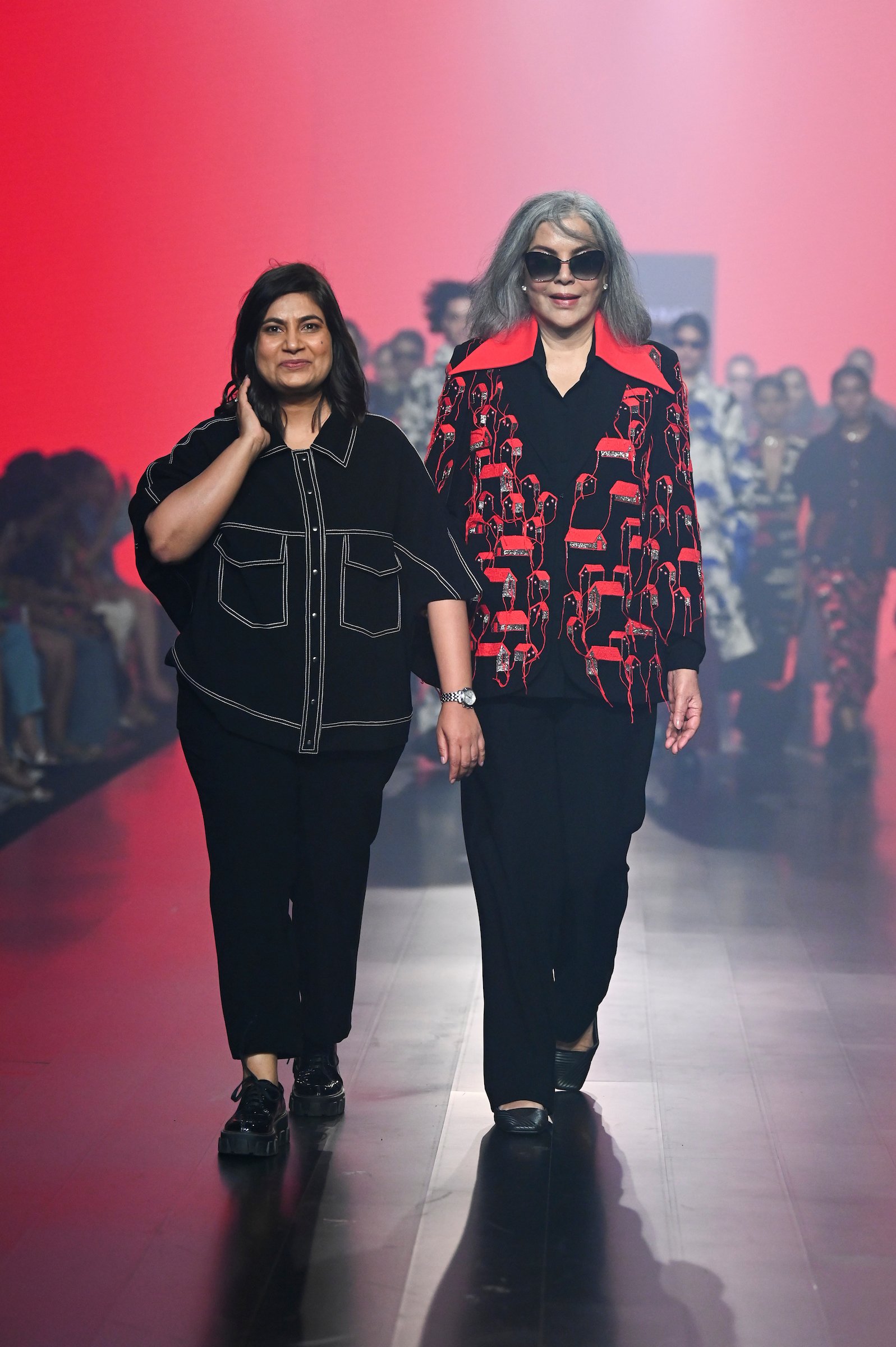 Zeenat Aman  Women, Longline jacket, Clothes