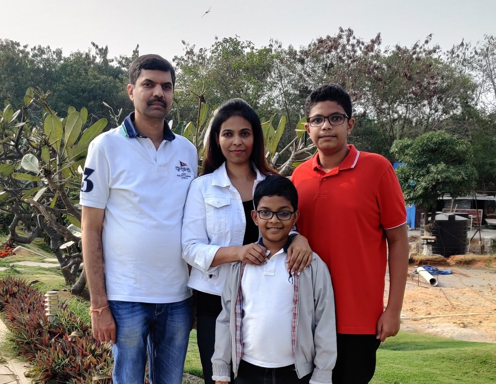 Dr. Lalitha Palle with family