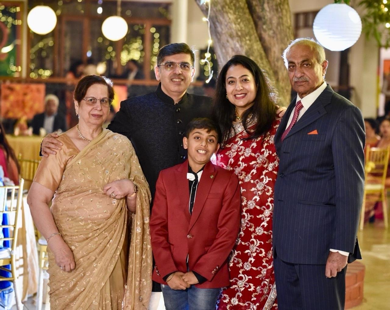 Picture perfect: Kadambari Sabharwal Talwar with family