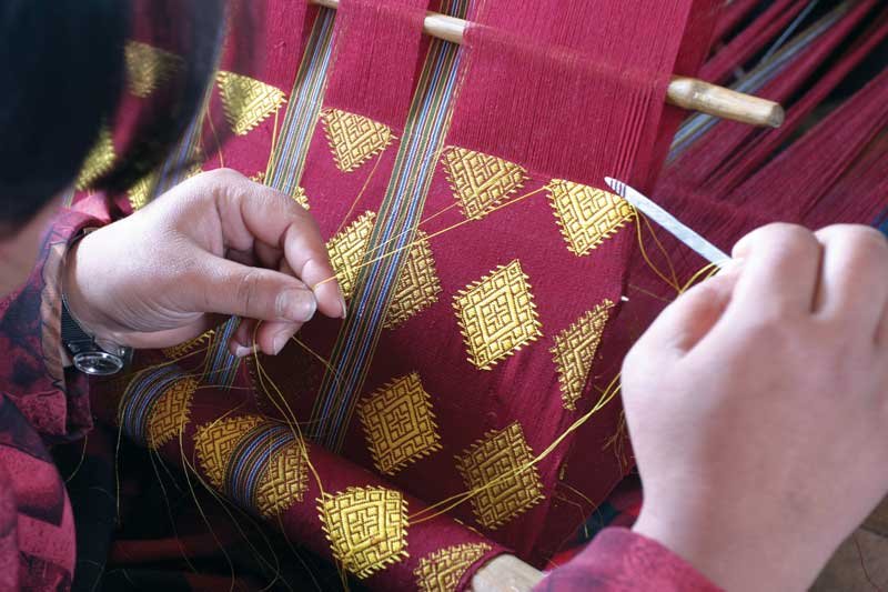 Bhutanese weaving