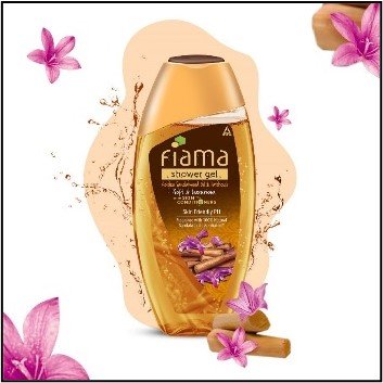 Fiama's Shower Gel with Golden Sandalwood oil and Patchouli