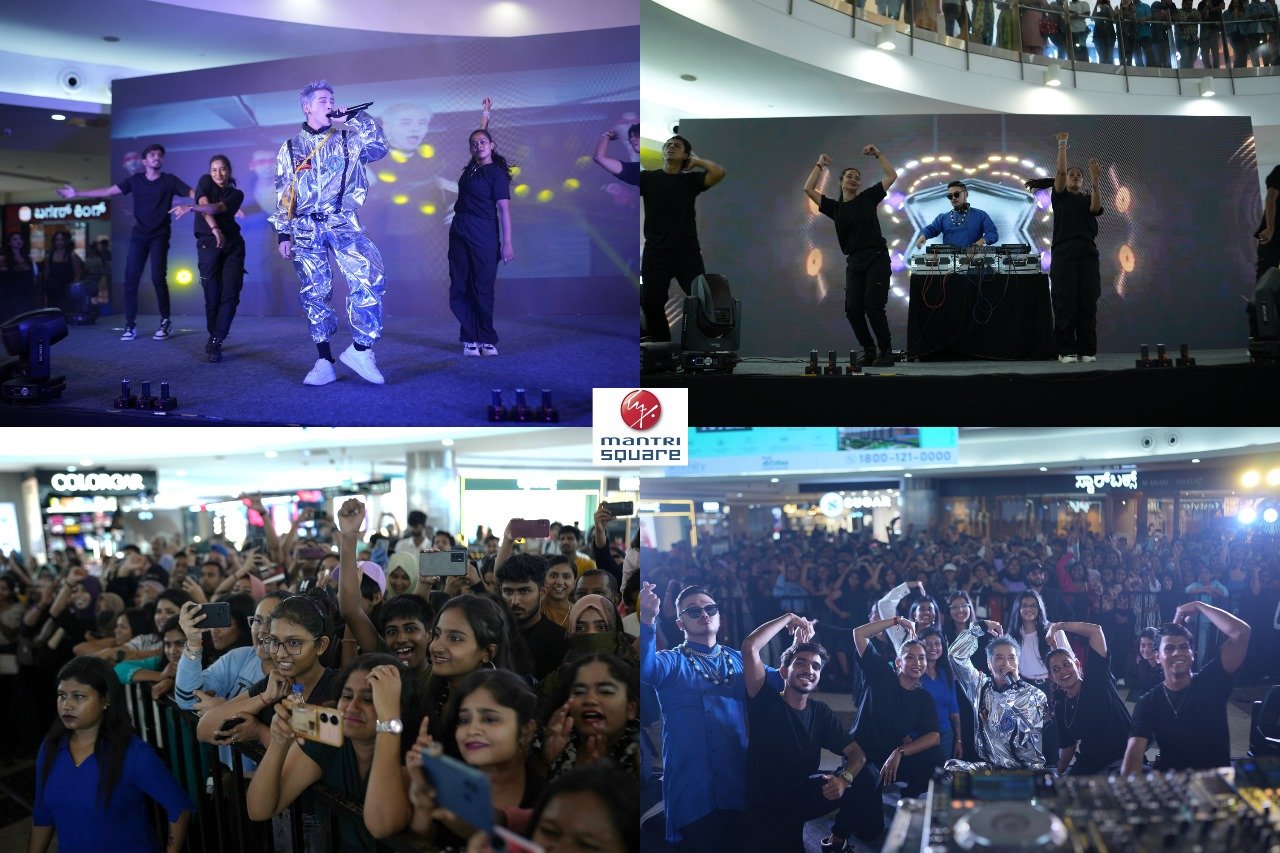 K-Pop Star Aoora and DJ Fridayyy performing at Mantri Square Mall