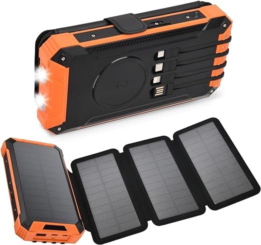 Eco-friendly YUVORA Solar Charger with Foldable Panels