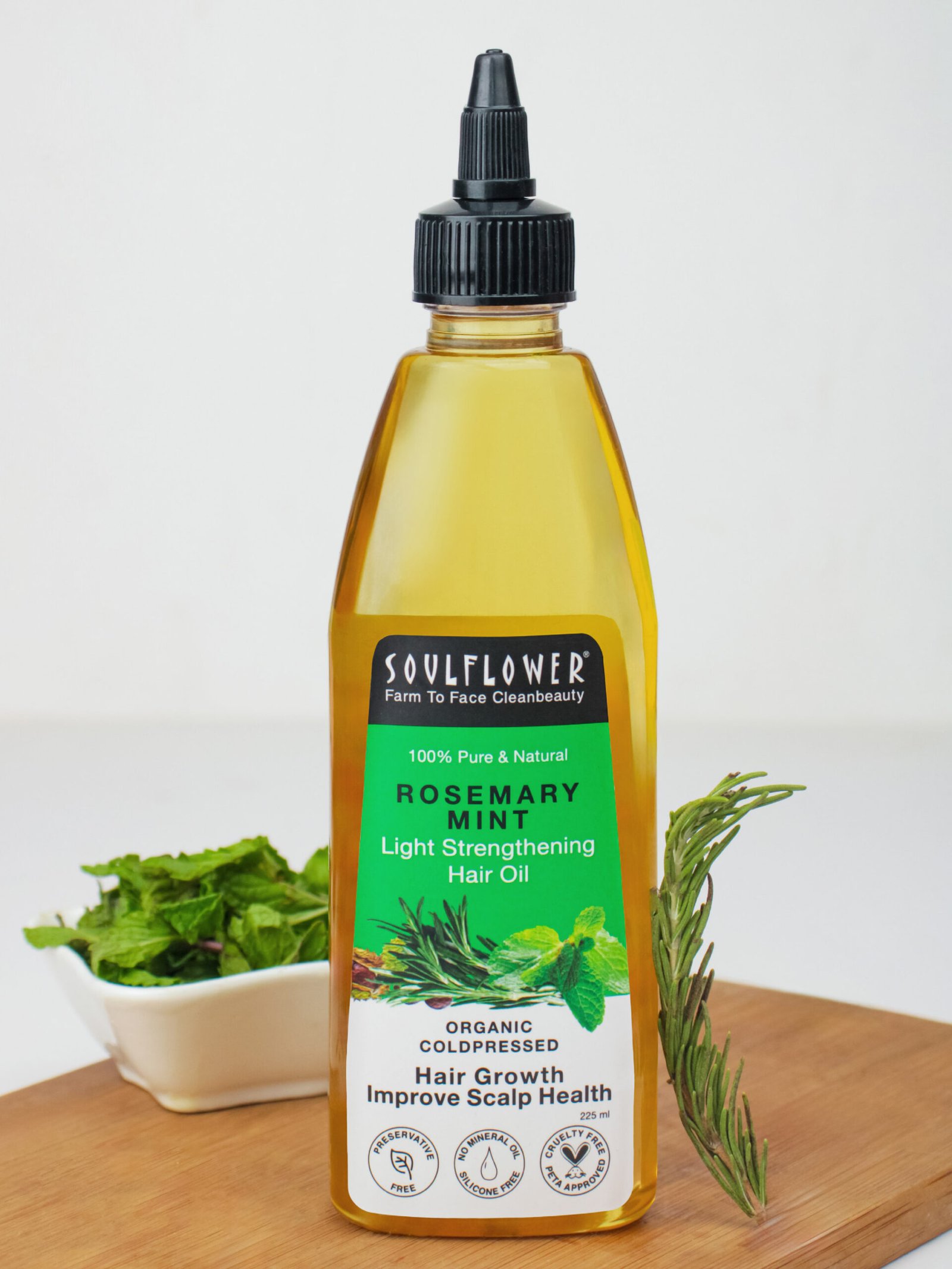 Soulflower Rosemary Mint Light Strengthening Hair Oil