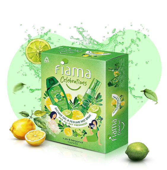 Fiama Happy Naturals Yuzu & Bergamot Celebrations All Day Freshness Gift Pack