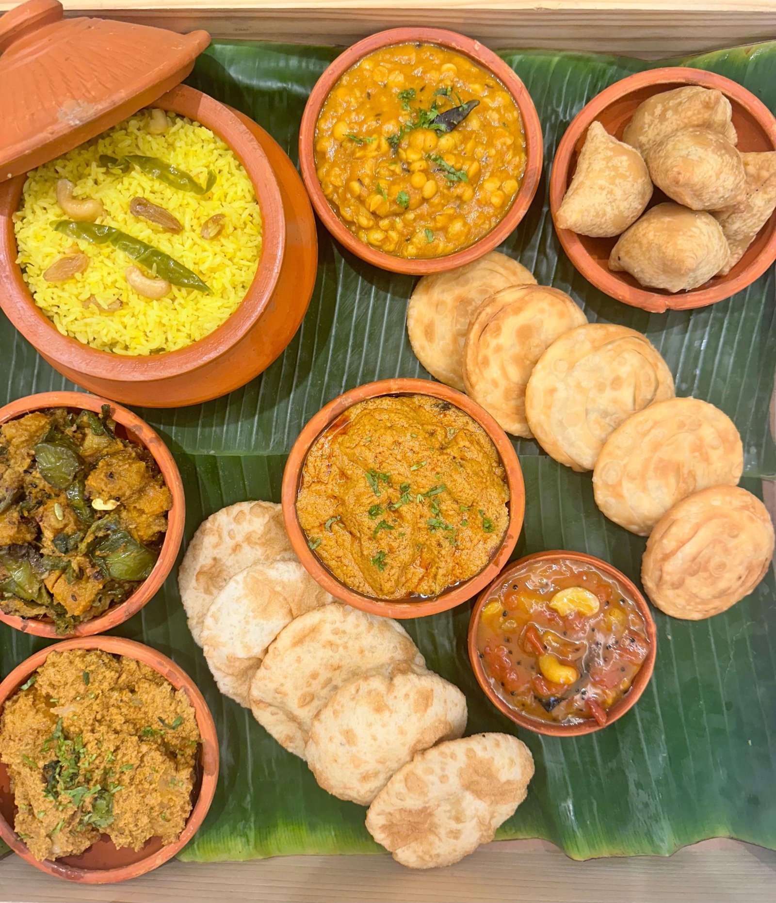 Ambrosia Durga Puja spread