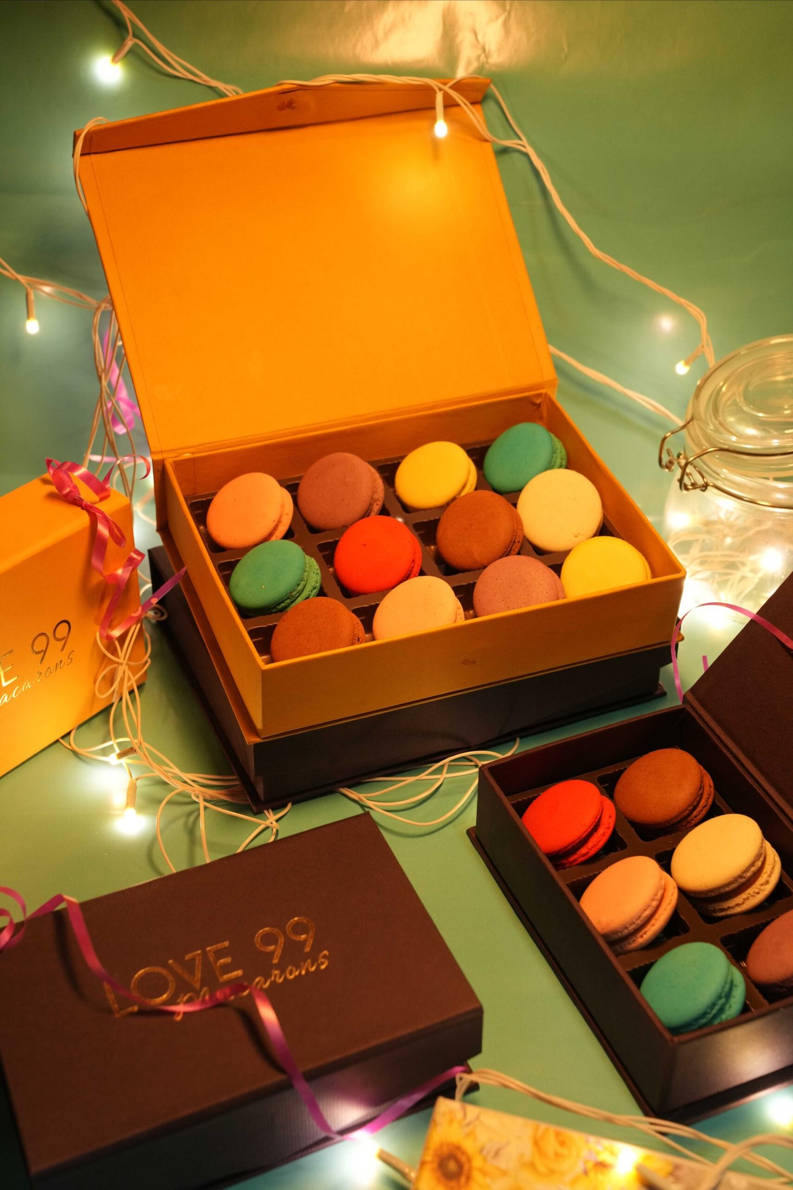 Macaron boxes by 99 Pancakes