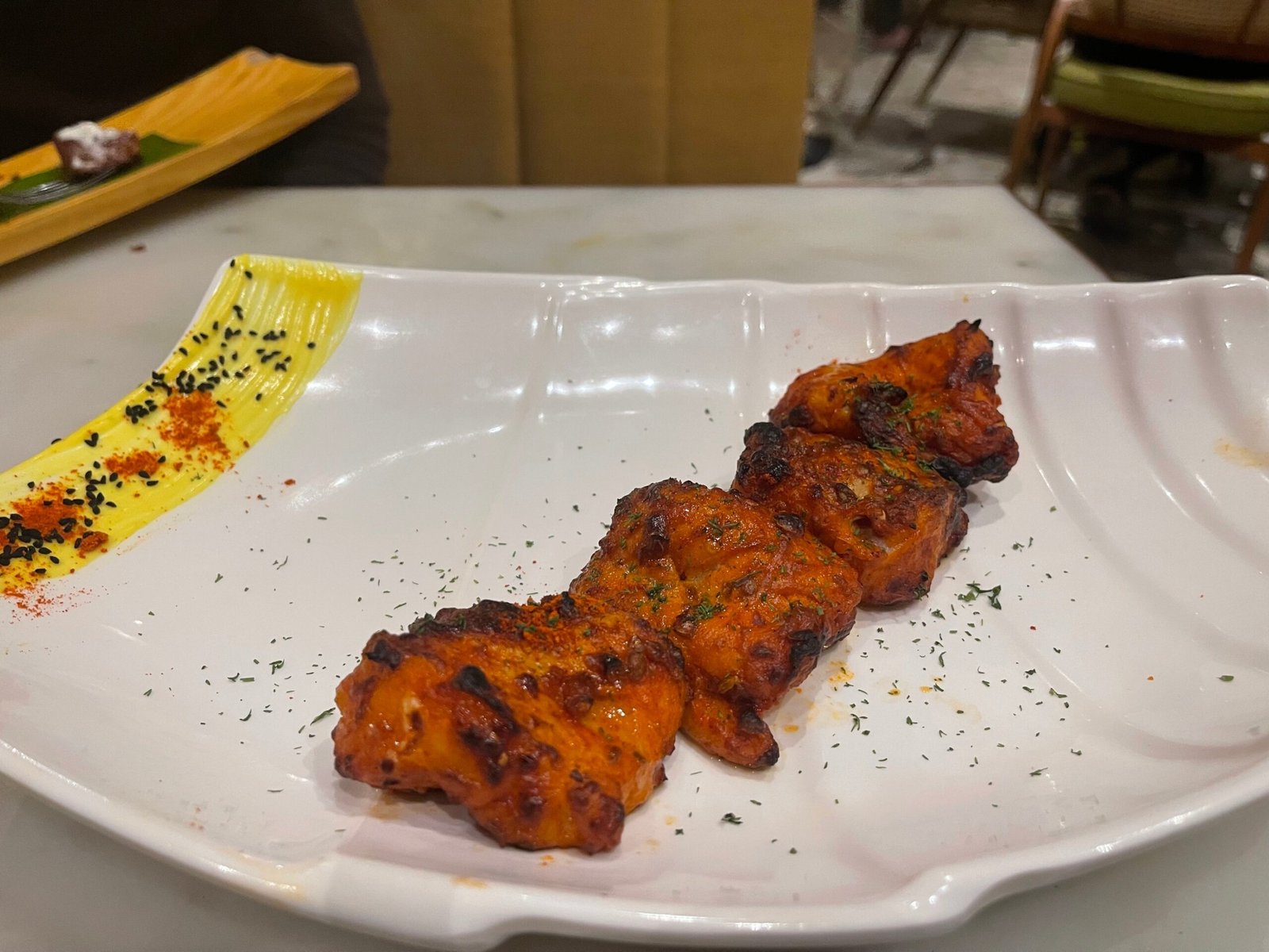 Amritsari Fish Tikka at Ishaara