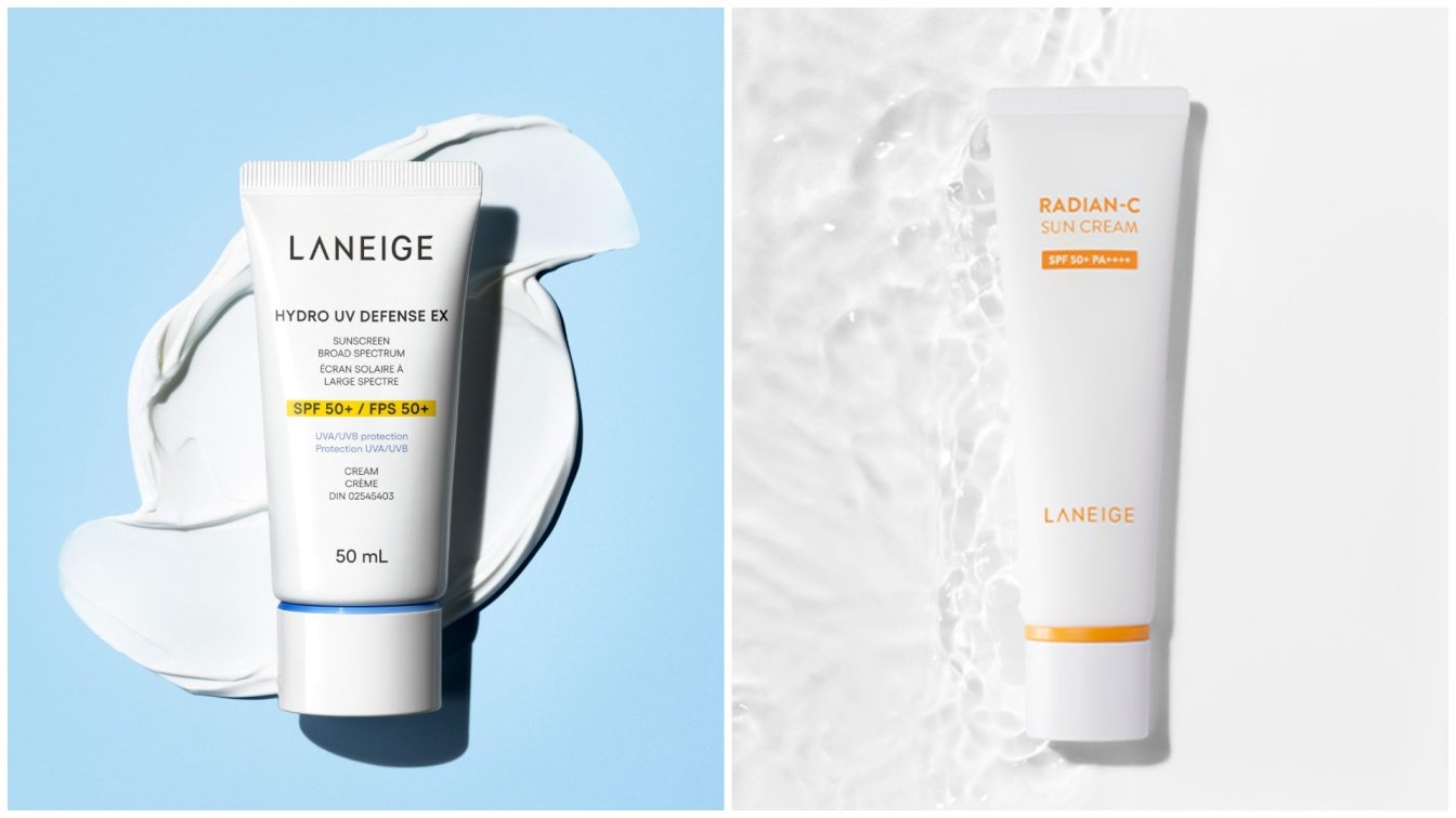 Laneige Hydro UV Defence Sunscreen and Radian-C Sun Cream