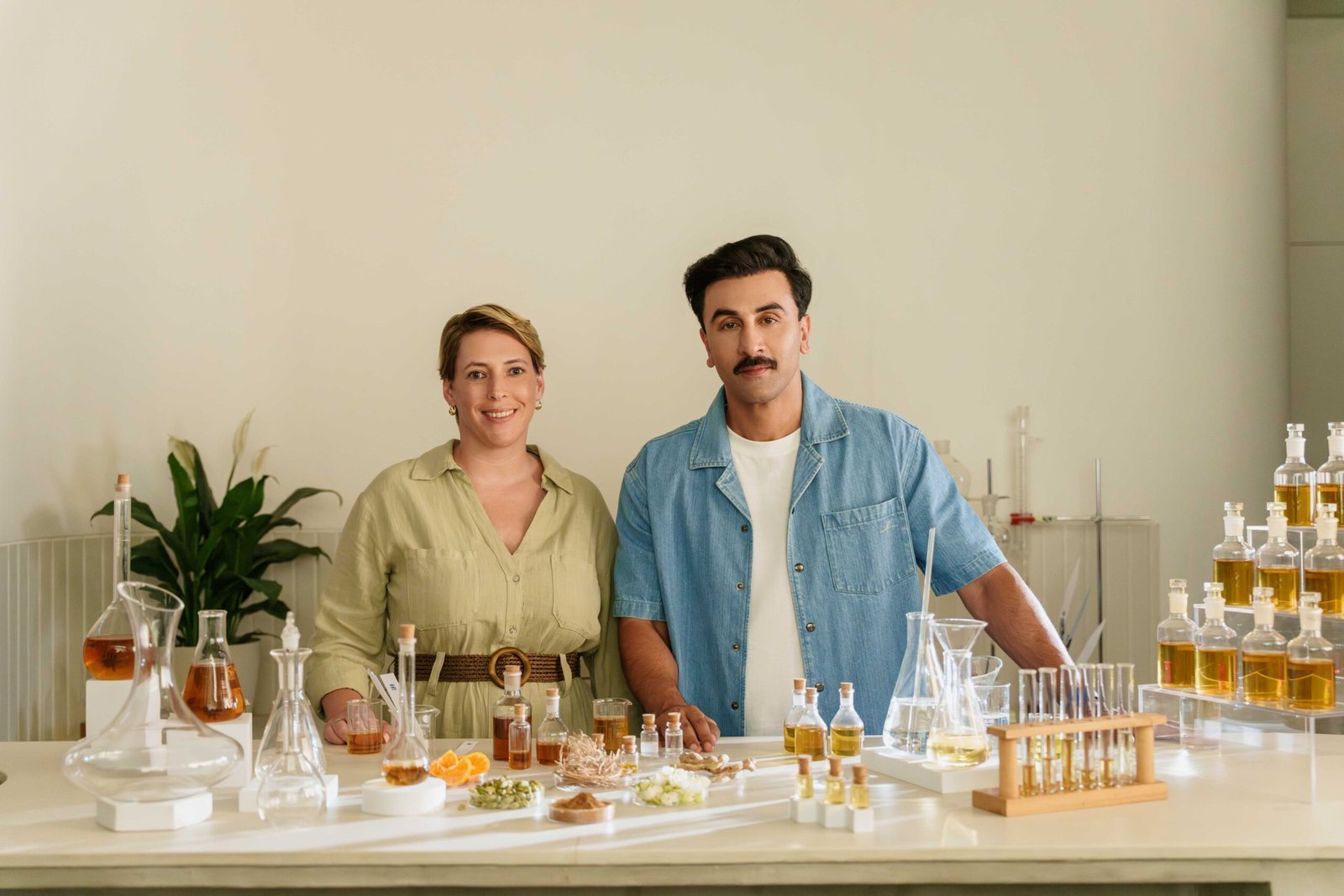 ARKS DAY - Ranbir Kapoor with Carole Calmettes, IFF Perfumer