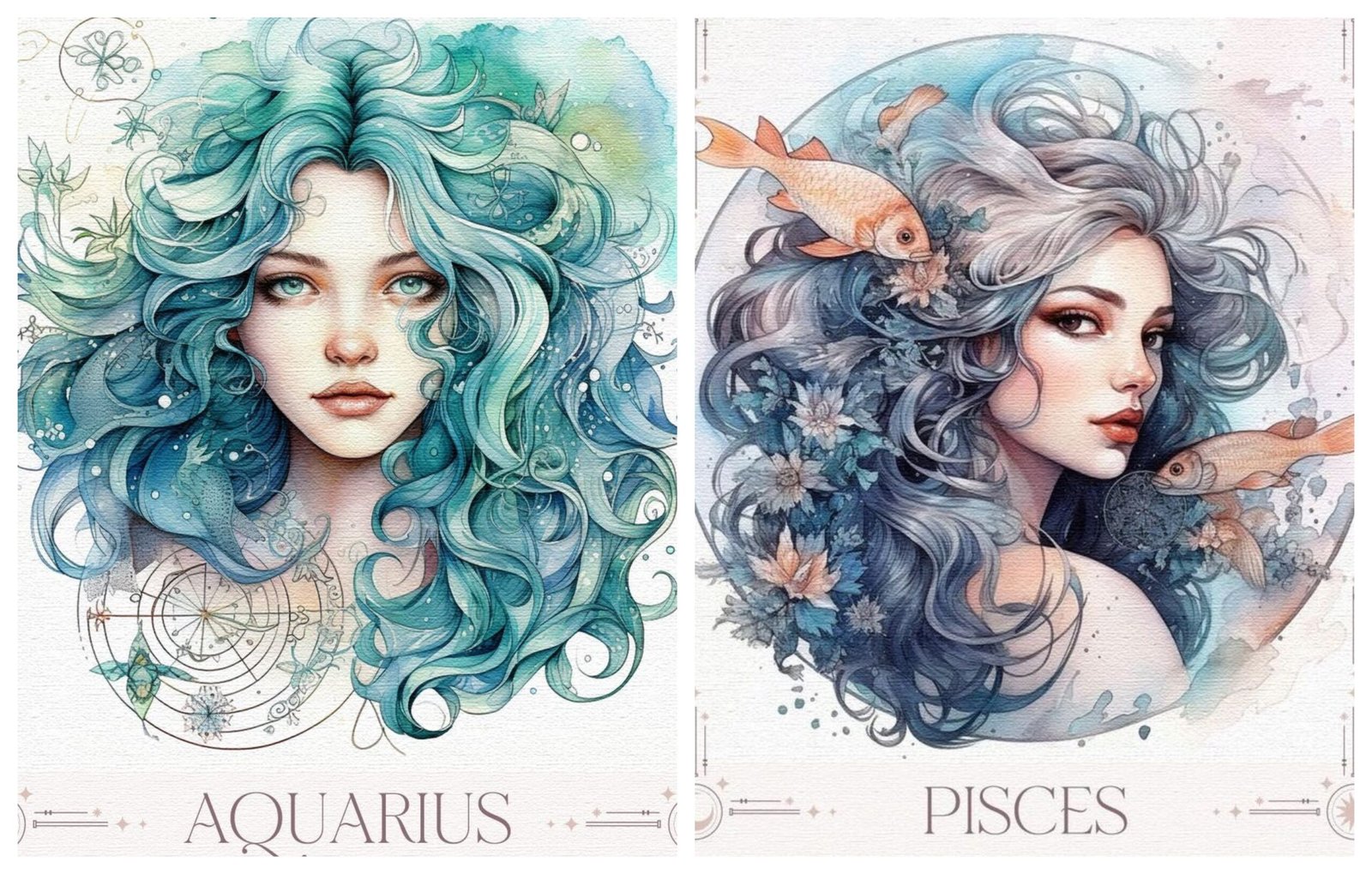 Aquarius + Pisces zodiac compatibility