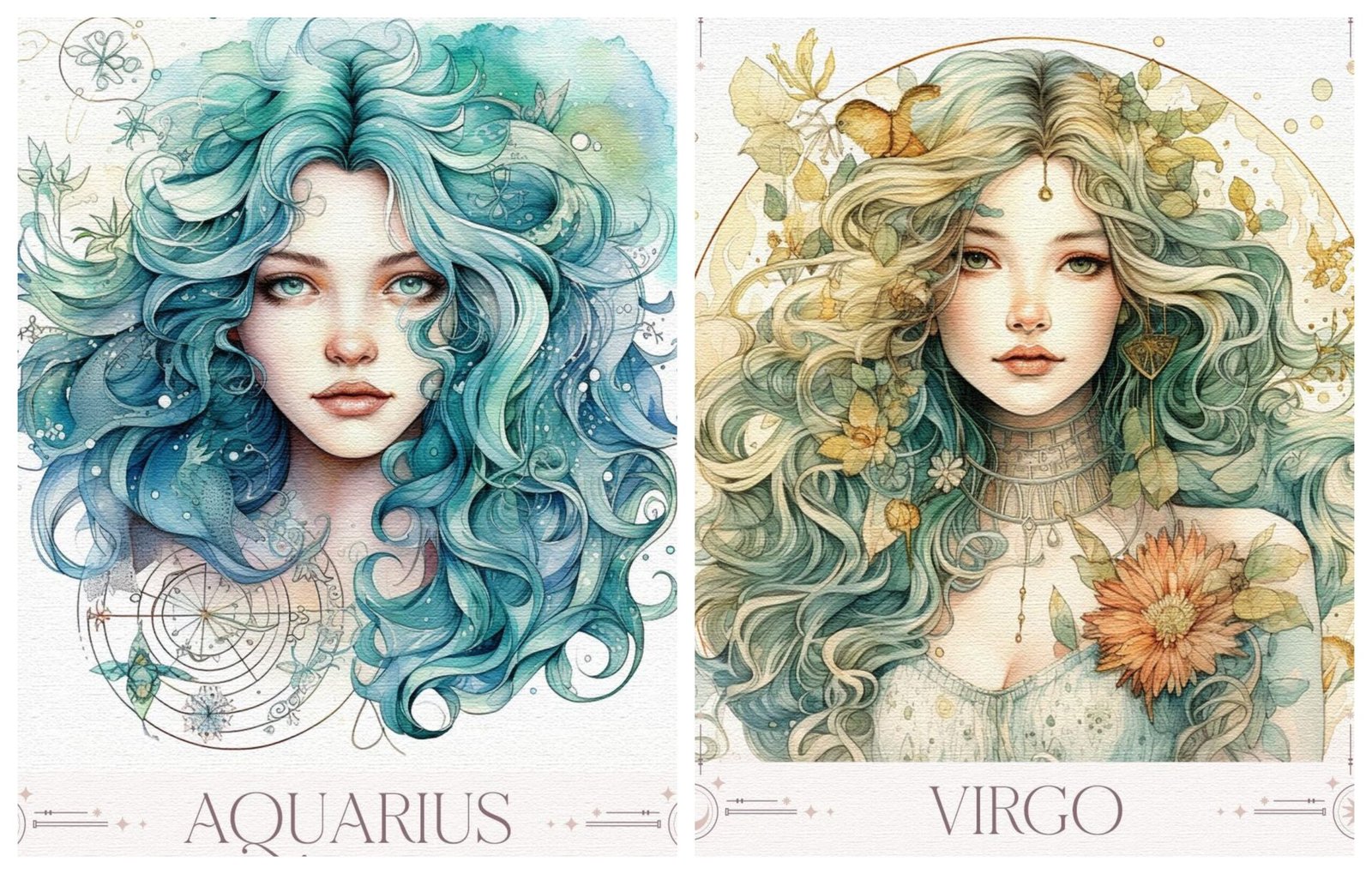 Aquarius + Virgo zodiac compatibility