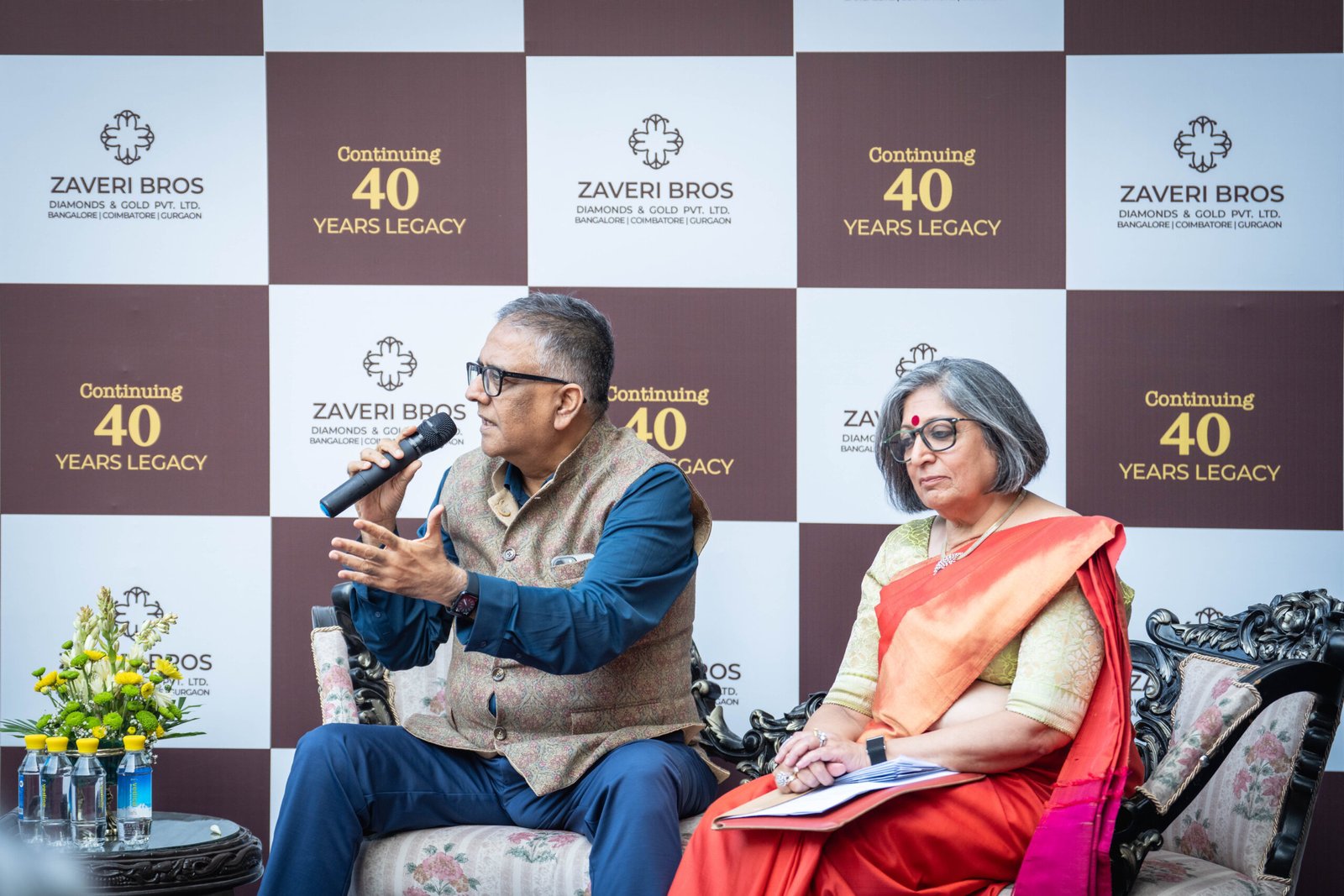 Zaveri Bros Diamonds & Gold Founders Naresh and Sangeeta Chetan