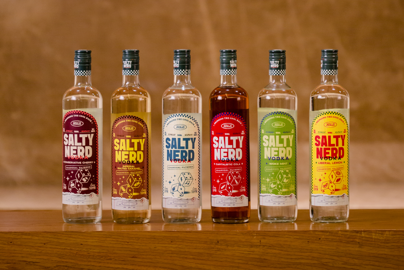 Salty Nerd vodka flavours