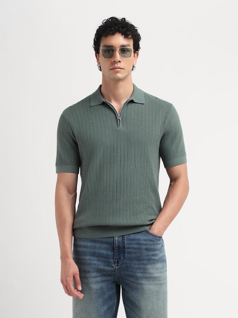 Selected Structured Zip Up Polo